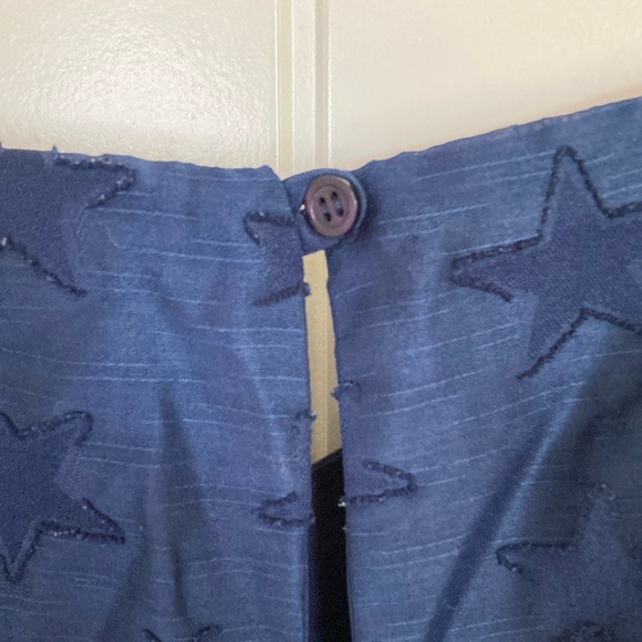 Three Eighty Two Womens Navy Star Romper Size M Nautical Americana Summer July 4 - Picture 12 of 13